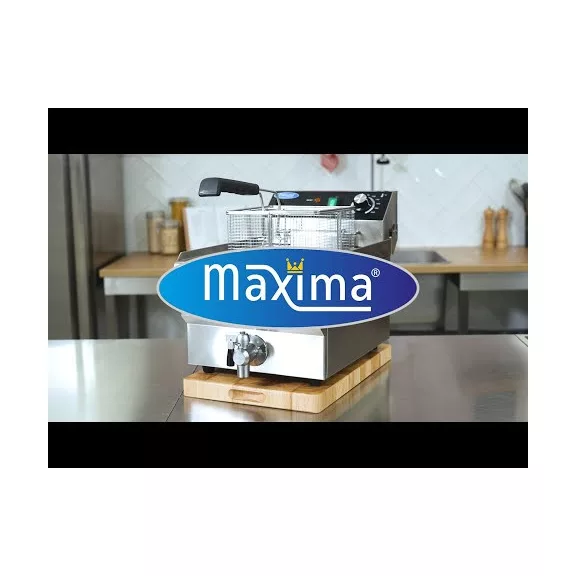 Maxima Fritőz - 10L - 1 kosár - lefolyócsappal – 09365228 Maxima Fritőz - 10L - 1 kosár - lefolyócsappal – 09365228