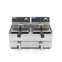 Maxima Fritőz - 2 x 10L - 2 kosár - lefolyócsappal – 09365229