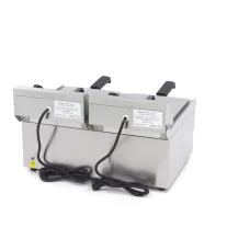 Maxima Fritőz - 2 x 10L - 2 kosár - lefolyócsappal – 09365229