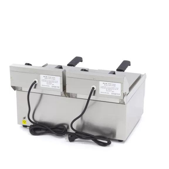 Maxima Fritőz - 2 x 10L - 2 kosár - lefolyócsappal – 09365229