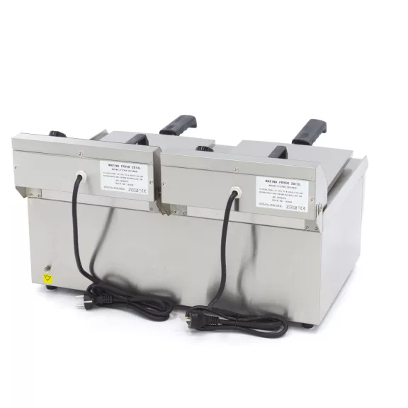 Maxima Fritőz 2 x 13L lefolyócsappal - dupla kosárral – 09365231