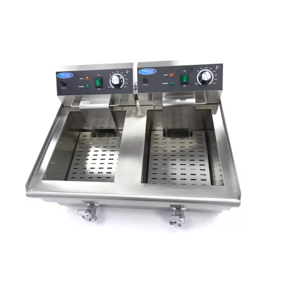 Maxima Fritőz 2 x 13L lefolyócsappal - dupla kosárral – 09365231