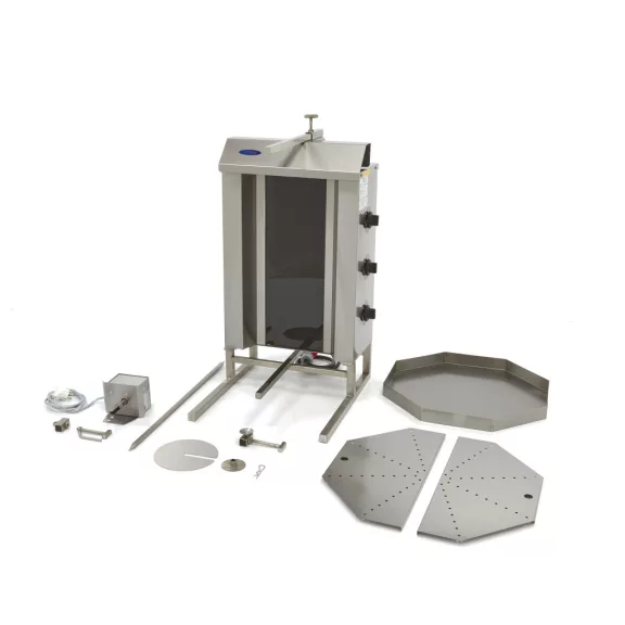 Maxima Gyros / Kebab grill elektromos - 3 égő - 30kg hús – 09370265 Maxima Gyros / Kebab grill elektromos - 3 égő - 30kg hús – 09370265