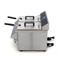 Maxima Fritőz 2 x 8L lefolyócsappal - indukciós - dupla kosárral – 09371095
