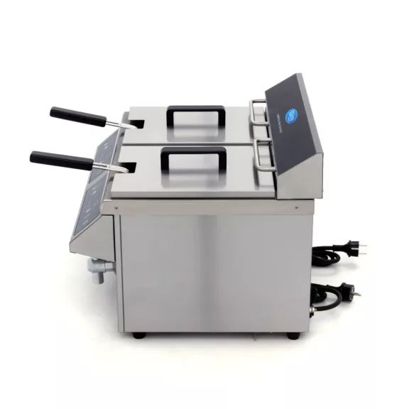 Maxima Fritőz 2 x 8L lefolyócsappal - indukciós - dupla kosárral – 09371095 Maxima Fritőz 2 x 8L lefolyócsappal - indukciós - dupla kosárral – 09371095