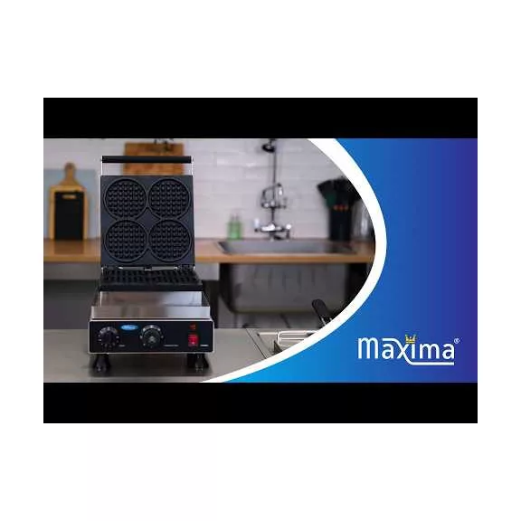 Maxima Mini gofrisütő - 4 kör alakú – 09374204 Maxima Mini gofrisütő - 4 kör alakú – 09374204