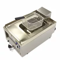 Maxima Fritőz - 10L - 1 kosár - lefolyócsappal - 400V – 09391640