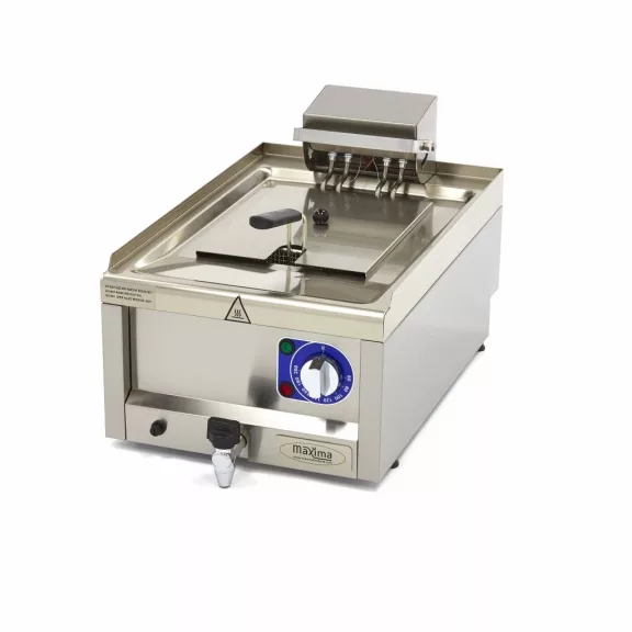 Maxima Fritőz - 10L - 1 kosár - lefolyócsappal - 400V – 09391640 Maxima Fritőz - 10L - 1 kosár - lefolyócsappal - 400V – 09391640