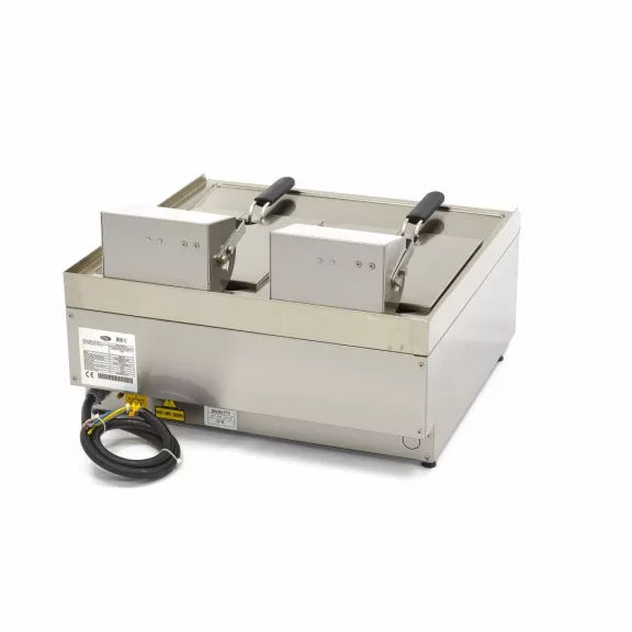 Maxima Fritőz - 2 x 10L - 2 kosár - lefolyócsappal - 400V – 09391650 Maxima Fritőz - 2 x 10L - 2 kosár - lefolyócsappal - 400V – 09391650