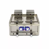 Maxima Fritőz - 2 x 10L - 2 kosár - lefolyócsappal - 400V – 09391650