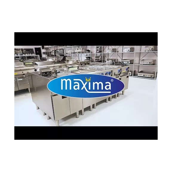 Maxima Fritőz - 2 x 10L - 2 kosár - lefolyócsappal - 400V – 09391650 Maxima Fritőz - 2 x 10L - 2 kosár - lefolyócsappal - 400V – 09391650