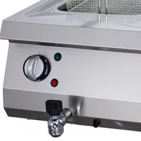 Maxima Nagy teherbírású fritőz - 2 x 12L - Elektromos - Dupla egység - lefolyócsappal - 70cm mélységű – 09394999