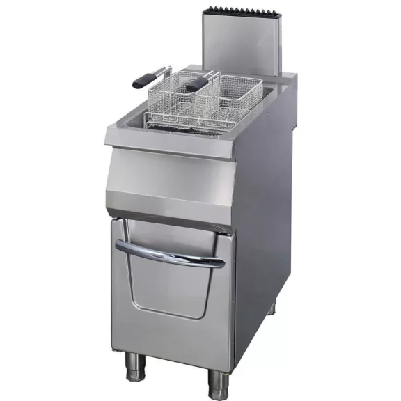 Maxima Premium Fritőz - 1 x 22L - Gázüzemű - egyszemélyes - lefolyócsappal - 90cm mélységben – 09398605 Maxima Premium Fritőz - 1 x 22L - Gázüzemű - egyszemélyes - lefolyócsappal - 90cm mélységben – 09398605