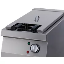 Maxima Prémium fritőz - 1 x 22L - Elektromos - egyszemélyes - lefolyócsappal - 90cm mélyen – 09398607