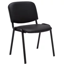 ISO PVC kárpitozott konferenciaszék – fekete