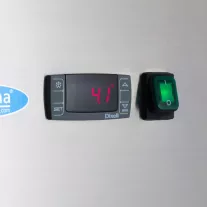 Maxima Hűtőszekrény - 1400L - 6 állítható polc (2/1 GN) - kerekeken - rozsdamentes acélból készült – 09400020