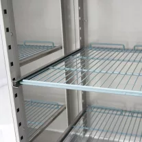 Maxima Hűtőszekrény - 1400L - 6 állítható polc (2/1 GN) - Rozsdamentes Acél - Üvegajtókkal – 09400021
