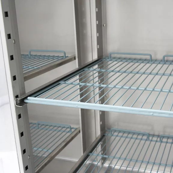 Maxima Hűtőszekrény - 1400L - 6 állítható polc (2/1 GN) - Rozsdamentes Acél - Üvegajtókkal – 09400021 Maxima Hűtőszekrény - 1400L - 6 állítható polc (2/1 GN) - Rozsdamentes Acél - Üvegajtókkal – 09400021