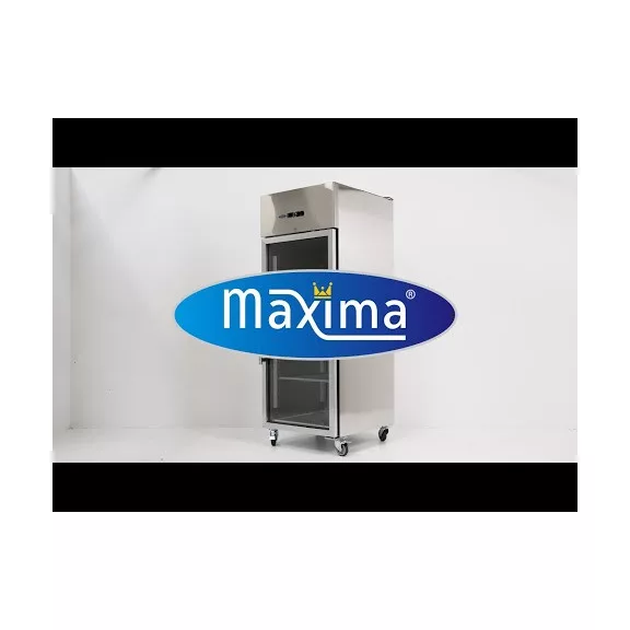 Maxima Hűtőszekrény - 700L - 3 állítható polc (2/1 GN) - Rozsdamentes Acél - Üvegajtóval – 09400031 Maxima Hűtőszekrény - 700L - 3 állítható polc (2/1 GN) - Rozsdamentes Acél - Üvegajtóval – 09400031