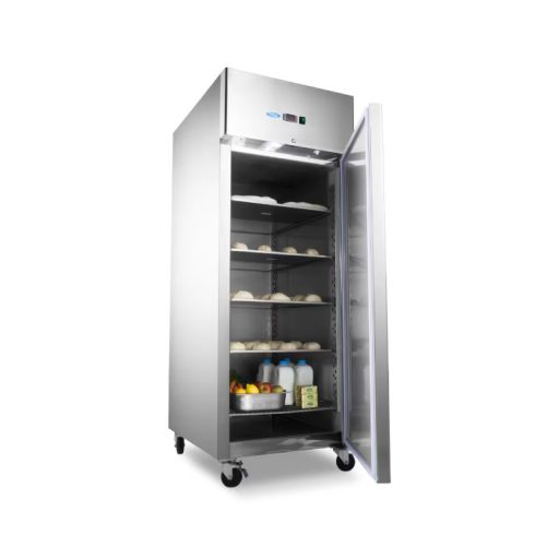 Sütőipari hűtőszekrény 800L - 60 x 80cm - állítható polccal - Rozsdamentes acél