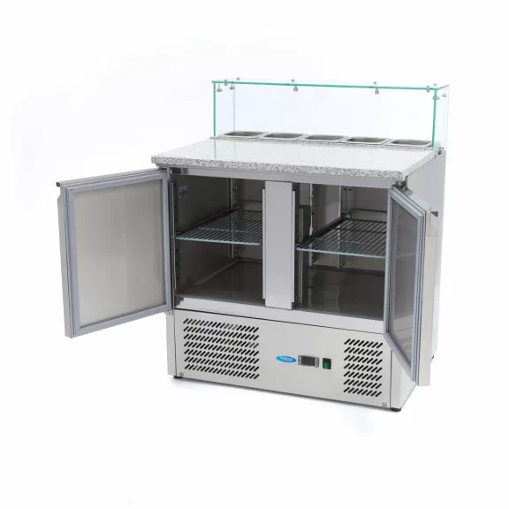 Maxima Pizza előkészítő hűtött munkaasztal - 90cm - 285L – 09400207 Maxima Pizza előkészítő hűtött munkaasztal - 90cm - 285L – 09400207