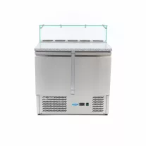 Maxima Pizza előkészítő hűtött munkaasztal - 90cm - 285L – 09400207