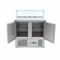 Maxima Pizza előkészítő hűtött munkaasztal - 90cm - 285L – 09400207