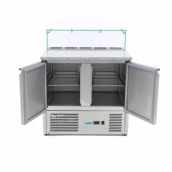 Maxima Pizza előkészítő hűtött munkaasztal - 90cm - 285L – 09400207 Maxima Pizza előkészítő hűtött munkaasztal - 90cm - 285L – 09400207