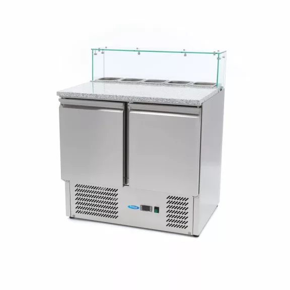Maxima Pizza előkészítő hűtött munkaasztal - 90cm - 285L – 09400207 Maxima Pizza előkészítő hűtött munkaasztal - 90cm - 285L – 09400207
