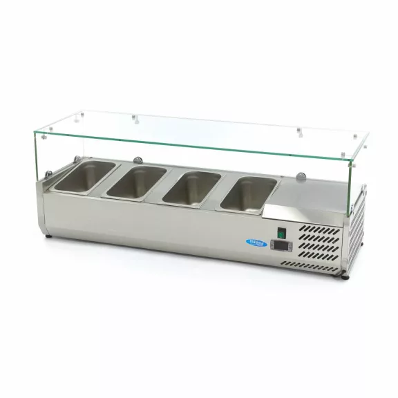 Maxima Feltéthűtő - 120cm - 4 x 1/3 GN-hez való – 09400320 Maxima Feltéthűtő - 120cm - 4 x 1/3 GN-hez való – 09400320