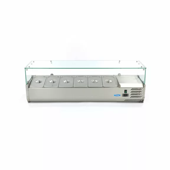 Maxima Feltéthűtő - 140cm - 6 x 1/3 GN számára – 09400323 Maxima Feltéthűtő - 140cm - 6 x 1/3 GN számára – 09400323