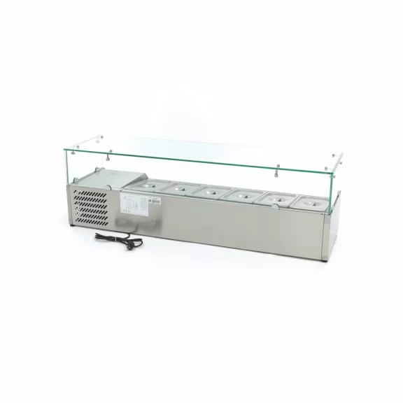Maxima Feltéthűtő - 140cm - 6 x 1/3 GN számára – 09400323 Maxima Feltéthűtő - 140cm - 6 x 1/3 GN számára – 09400323