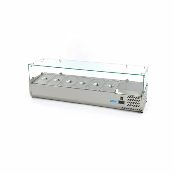 Maxima Feltéthűtő - 140cm - 6 x 1/3 GN számára – 09400323 Maxima Feltéthűtő - 140cm - 6 x 1/3 GN számára – 09400323