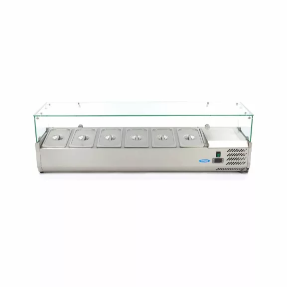 Maxima Feltéthűtő - 150cm - 6 x 1/3 GN számára – 09400326 Maxima Feltéthűtő - 150cm - 6 x 1/3 GN számára – 09400326