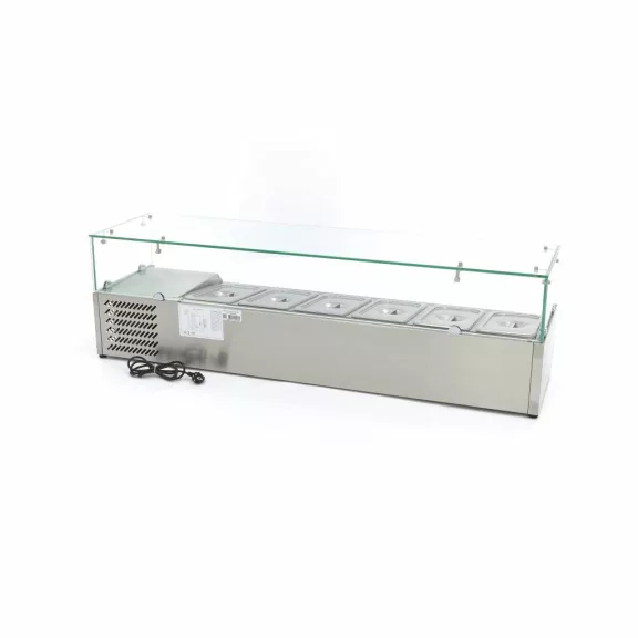 Maxima Feltéthűtő - 150cm - 6 x 1/3 GN számára – 09400326 Maxima Feltéthűtő - 150cm - 6 x 1/3 GN számára – 09400326