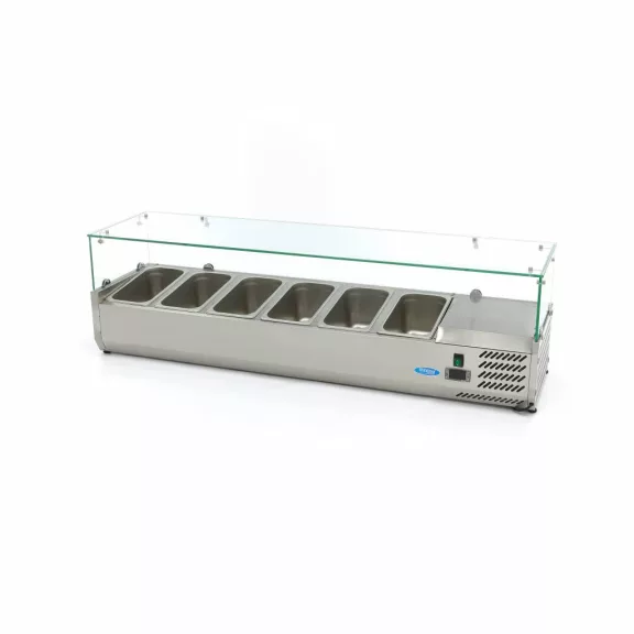 Maxima Feltéthűtő - 150cm - 6 x 1/3 GN számára – 09400326 Maxima Feltéthűtő - 150cm - 6 x 1/3 GN számára – 09400326