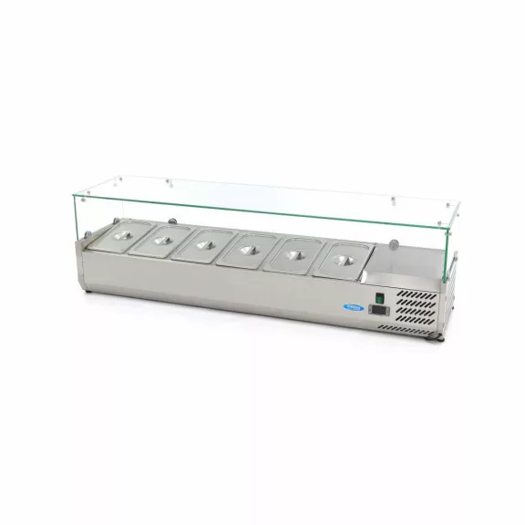 Maxima Feltéthűtő - 150cm - 6 x 1/3 GN számára – 09400326 Maxima Feltéthűtő - 150cm - 6 x 1/3 GN számára – 09400326