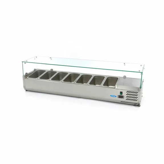 Maxima Előkészítő hűtőszekrény 160cm - 7 x 1/3 GN méretben – 09400329 Maxima Előkészítő hűtőszekrény 160cm - 7 x 1/3 GN méretben – 09400329