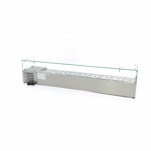 Maxima Feltéthűtő - 200cm - 9 x 1/3 GN méretben – 09400335 Maxima Feltéthűtő - 200cm - 9 x 1/3 GN méretben – 09400335