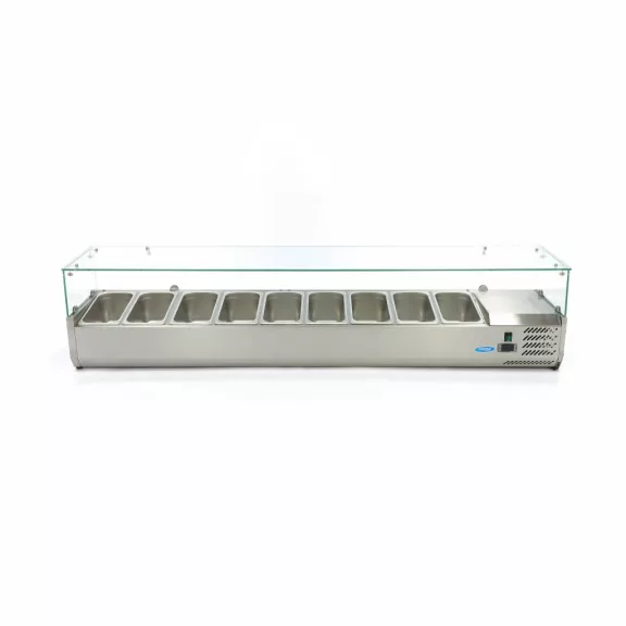 Maxima Feltéthűtő - 200cm - 9 x 1/3 GN méretben – 09400335 Maxima Feltéthűtő - 200cm - 9 x 1/3 GN méretben – 09400335