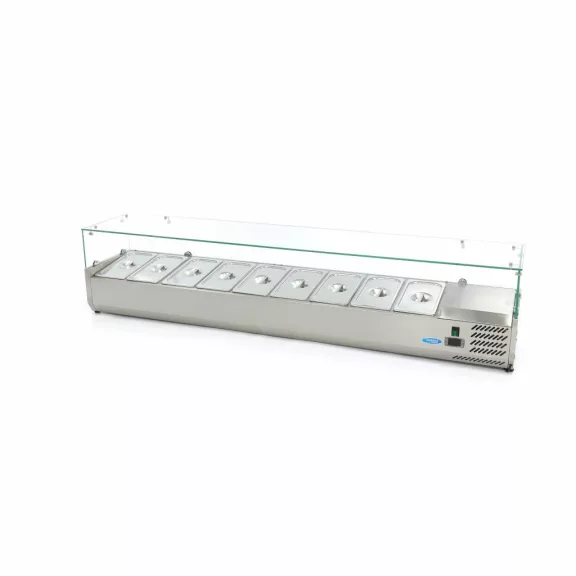 Maxima Feltéthűtő - 200cm - 9 x 1/3 GN méretben – 09400335 Maxima Feltéthűtő - 200cm - 9 x 1/3 GN méretben – 09400335