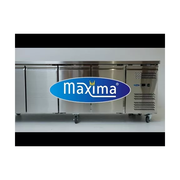 Maxima Hűtött munkaasztal - 223cm - 4 ajtóval – 09400408 Maxima Hűtött munkaasztal - 223cm - 4 ajtóval – 09400408