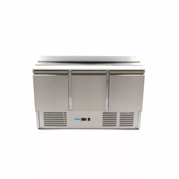 Maxima Salátás hűtő - 3 ajtós - 137cm - 257L - vágódeszkával együtt – 09400415