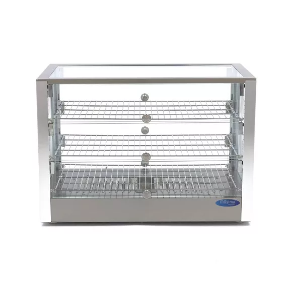 Maxima Fűtött bemutatóvitrin 70cm - 3 polc - 115L – 09400788 Maxima Fűtött bemutatóvitrin 70cm - 3 polc - 115L – 09400788