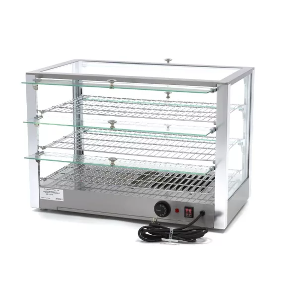 Maxima Fűtött bemutatóvitrin 70cm - 3 polc - 115L – 09400788 Maxima Fűtött bemutatóvitrin 70cm - 3 polc - 115L – 09400788