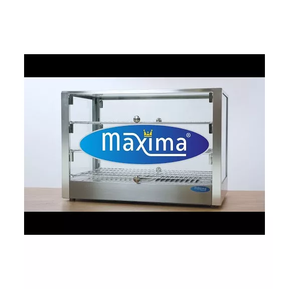 Maxima Fűtött bemutatóvitrin 70cm - 3 polc - 115L – 09400788 Maxima Fűtött bemutatóvitrin 70cm - 3 polc - 115L – 09400788