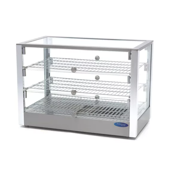 Maxima Fűtött bemutatóvitrin 70cm - 3 polc - 115L – 09400788 Maxima Fűtött bemutatóvitrin 70cm - 3 polc - 115L – 09400788