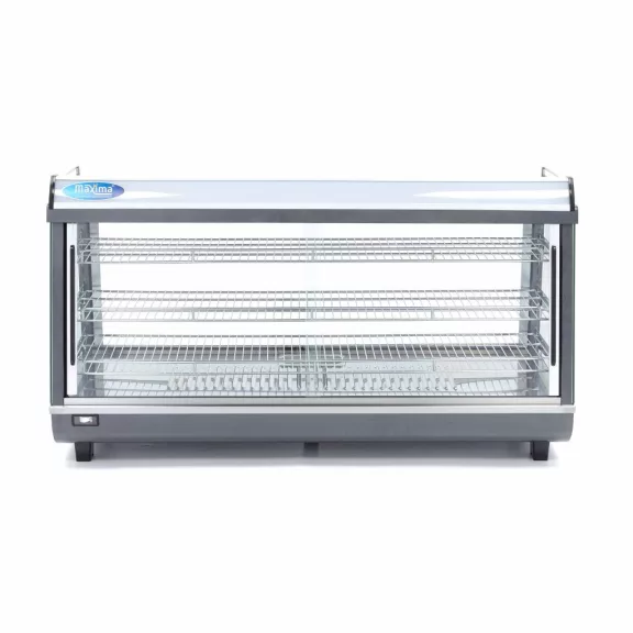 Maxima Fűtött bemutatóvitrin 121,5cm - 3 polc - 186L – 09400795 Maxima Fűtött bemutatóvitrin 121,5cm - 3 polc - 186L – 09400795