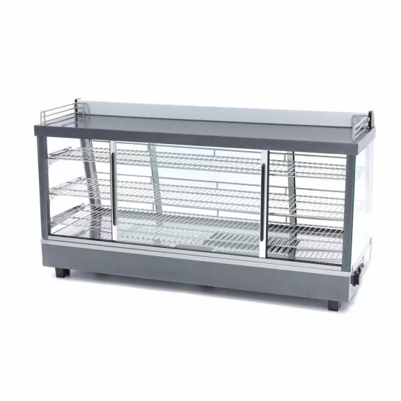 Maxima Fűtött bemutatóvitrin 121,5cm - 3 polc - 186L – 09400795 Maxima Fűtött bemutatóvitrin 121,5cm - 3 polc - 186L – 09400795