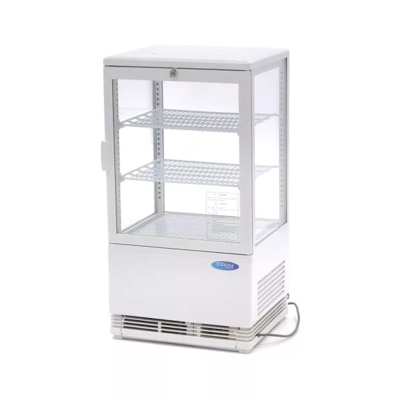 Maxima Asztali hűtővitrin 43cm - 58L - fehér – 09400800 Maxima Asztali hűtővitrin 43cm - 58L - fehér – 09400800